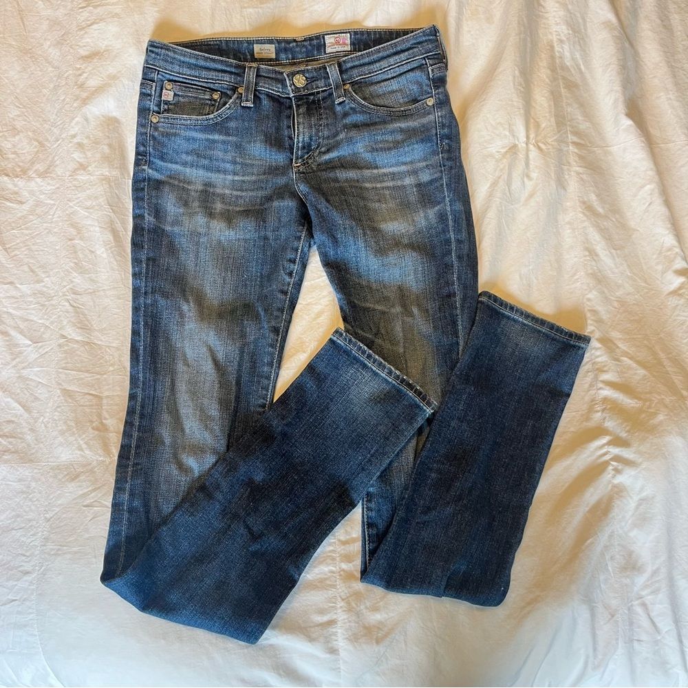 Adriano Goldschmied Womens Aubrey Skinny Straight Cotton Blue Size 26R